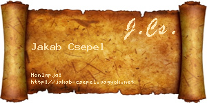Jakab Csepel névjegykártya